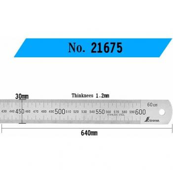 SHINWA Steel Ruler 100cm