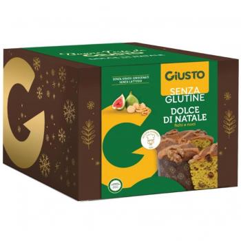 Giusto senza glutine panettone con fichi e noci 600 grammi