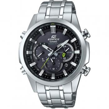 Casio Édifice Quartz Solaire Radio Argent