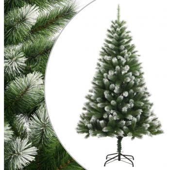 VidaXL Árbol de Navidad Artificial con Bisagras y Nieve Flocada 240 cm