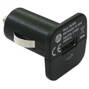 ElectroDH 38506 Cargador USB 12VDC, Salida 5VDC/2400MA