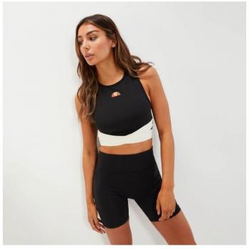 Ellesse Women's Chroma Black Running Crop Shirt