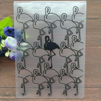 Transparent Flamingo Card Embossing Folder