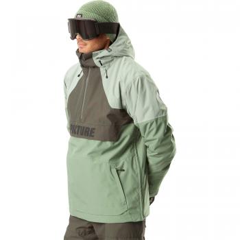 Picture Occan Men's Insulated Ski Jacket, Laurel Wreath/Raven Green