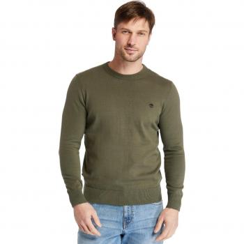 Timberland Men's Cotton Sweater Williams River in Leaf Green 2XL