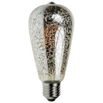 ST64 Dimmable LED Filament Bulb 4W E27 Extra Warm White Crackle