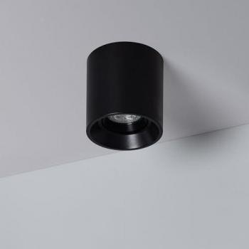 Applique Circolare Nero con Lampadina GU10 4000K