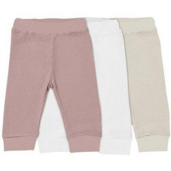 Biorganic Baby‑Waffelhosen Trio – GOTS‑Zertifiziert, Mehrfarbig, Unisex
