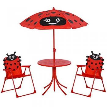 Adjustable Parasol Kids Bistro Table and Chair Set