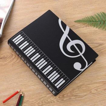 Clip de piano A4, 40 pages, dossier de musique