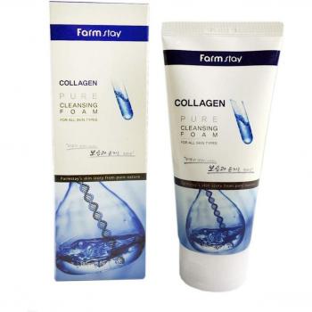 FARM STAY Collagen Water Full Moist Deep Cleansing Foam 180 ml