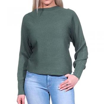 Maglione corto da donna Only Adaline verde M