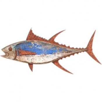 Poisson Décoratif en Bois 30 cm