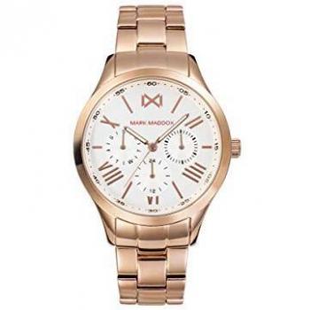 Mark Maddox MM7123-03 Reloj analógico para mujer acero rosado