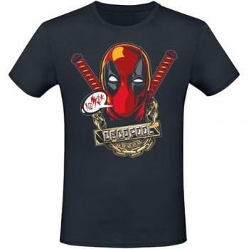 Camiseta Gangster de Deadpool para Hombre en Negro XXL