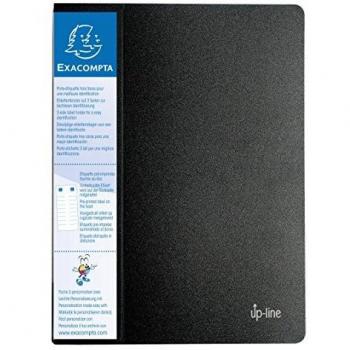 Exacompta A4 Rigid Display Book 20 Pockets Black