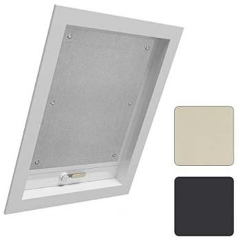 Rideau Occultant pour Fenêtre de Toit, Installation sans Perçage, Gris, 48x73cm