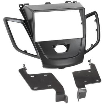 Façade autoradio 2DIN noire pour Ford Fiesta ap09