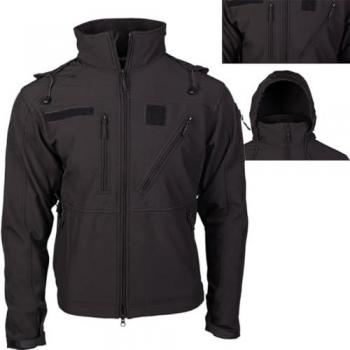 Mil-Tec Softshelljacke SCU 14 in Schwarz