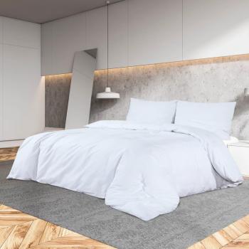 White Duvet Cover Set 140x200 cm Cotton vidaXL