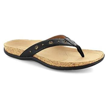 Saria Black Slip‑On Footwear for Women