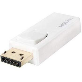 LogiLink Adattatore DisplayPort Maschio a HDMI Femmina Bianco