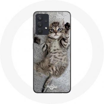Coque mignonne pour Samsung Galaxy A13 5G avec Chaton Bengal
