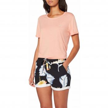 Short Molleton Roxy Trippin Femme Anthracite Tropical Love S