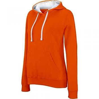 Kariban Damen Hoodie mit Kontrastfarben