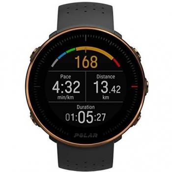 POLAR Unisex's Vantage M Multisport Watch with GPS and Heart Rate Monitor, Black Copper, Medium/Large