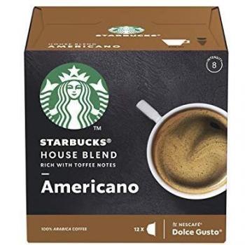 STARBUCKS by Nescafe Dolce Gusto Americano House Blend Coffee 12 Capsules (Pack 3)