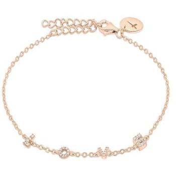 Tamaris Silberarmband „Love Letters“ mit Zirkonia (synthetisch) – 925 Silber