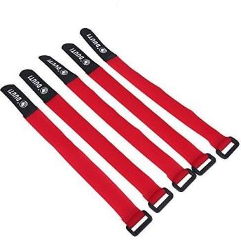 Bicycle Straps, 5 Pcs/Set Hook and Loop Cable Ties for Bike Accessories
