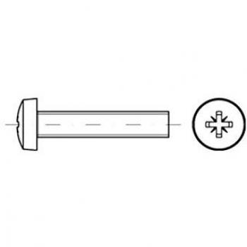 Flachkopfschraube ISO 7045 PZ M1,6 x 16 A2 1000er Pack