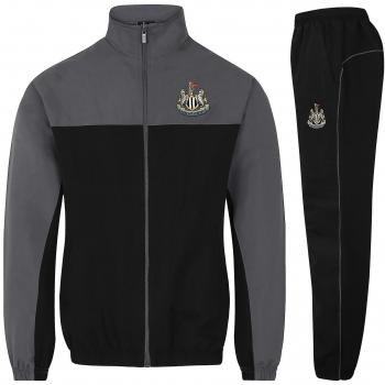 Chaqueta y pantalón set chándal oficial Newcastle United para niños, color negro, talla 12-13 años