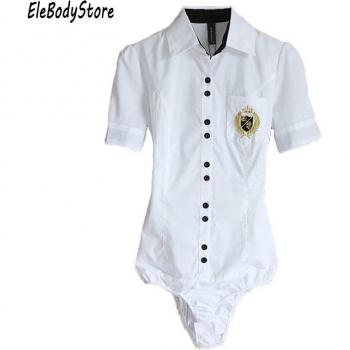 Blusa Entallada Alta con Detalle Bordado – Talla 2XL