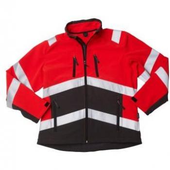 Antas 09001-183-A49 Softshell XL – Red/Anthracite Water‑Resistant Fleece