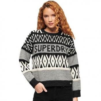 Estampado Superdry Mujer Jersey Casual Acrílico
