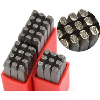 Kit de Sellos de Metal para Joyas con Martillo Pein