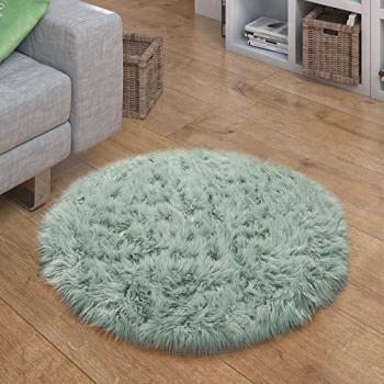 Paco Home Kunstfellteppich »Playa 960«, rund, uni