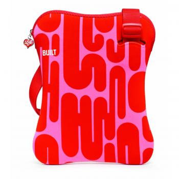 Laptop‑Sling BUILT Girard, 13 Zoll, Januarrot – dickes Neoprensleeve mit Schultergurt