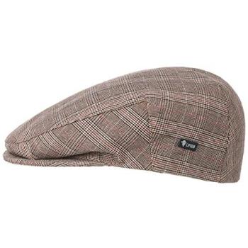 Plaid Flat Cap, Devron by Lipodo – Beige, 56 cm