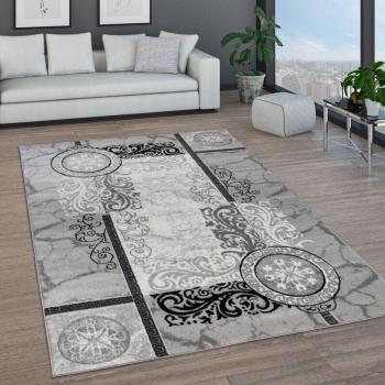 Cerchi Moderni Tappeto Salotto 80x150 cm – Grigio 7