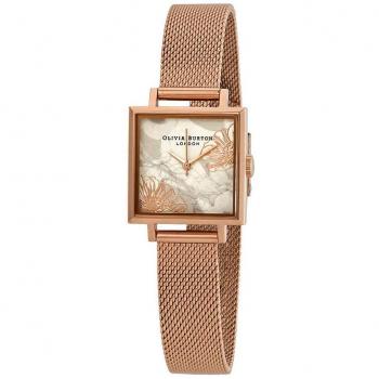 Montre Analogique Quartz OB16VM18 – Olivia Burton Femme, Bracelet Cuir