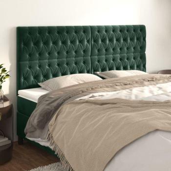 Cabeceros Elegantes de Terciopelo Verde