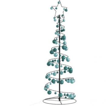 Julgranskon 150 cm varmvit med 100 LED-julkulor