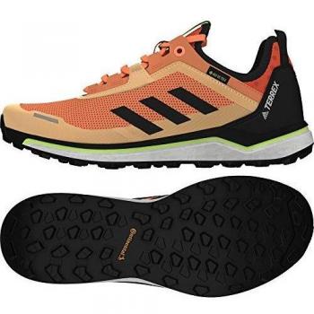 Adidas Damen Running‑Schuh Terrex Agravic Flow GTX W – Modell Glory Amber/Core in Schwarz/FTWR Weiß, Größe 38 2/3 EU