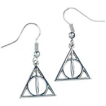 Harry Potter Ohrringe mit Heiligtümern des Todes aus Sterling Silber