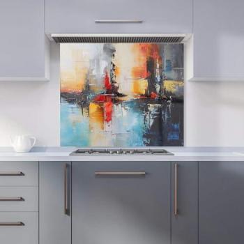 Designer Warren Reed Reflective Splendour Kitchen Splashback (900mm x 750mm)