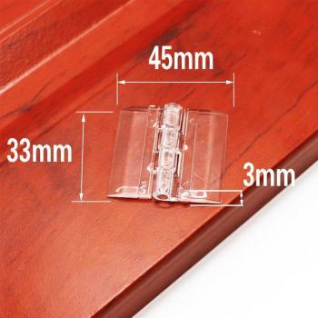 10Pcs Clear Plastic Hinges for Folding